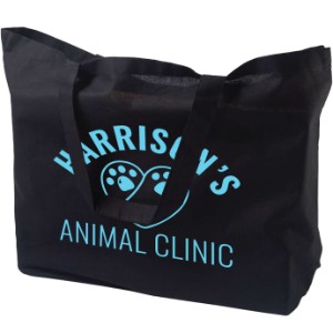 Canvas Jumbo Black Tote Bag - SB2566