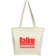 Medium Canvas Natural Zipper Tote Bag