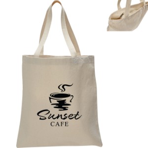 Zippered Natural Promotional Tote Bag - SB2582
