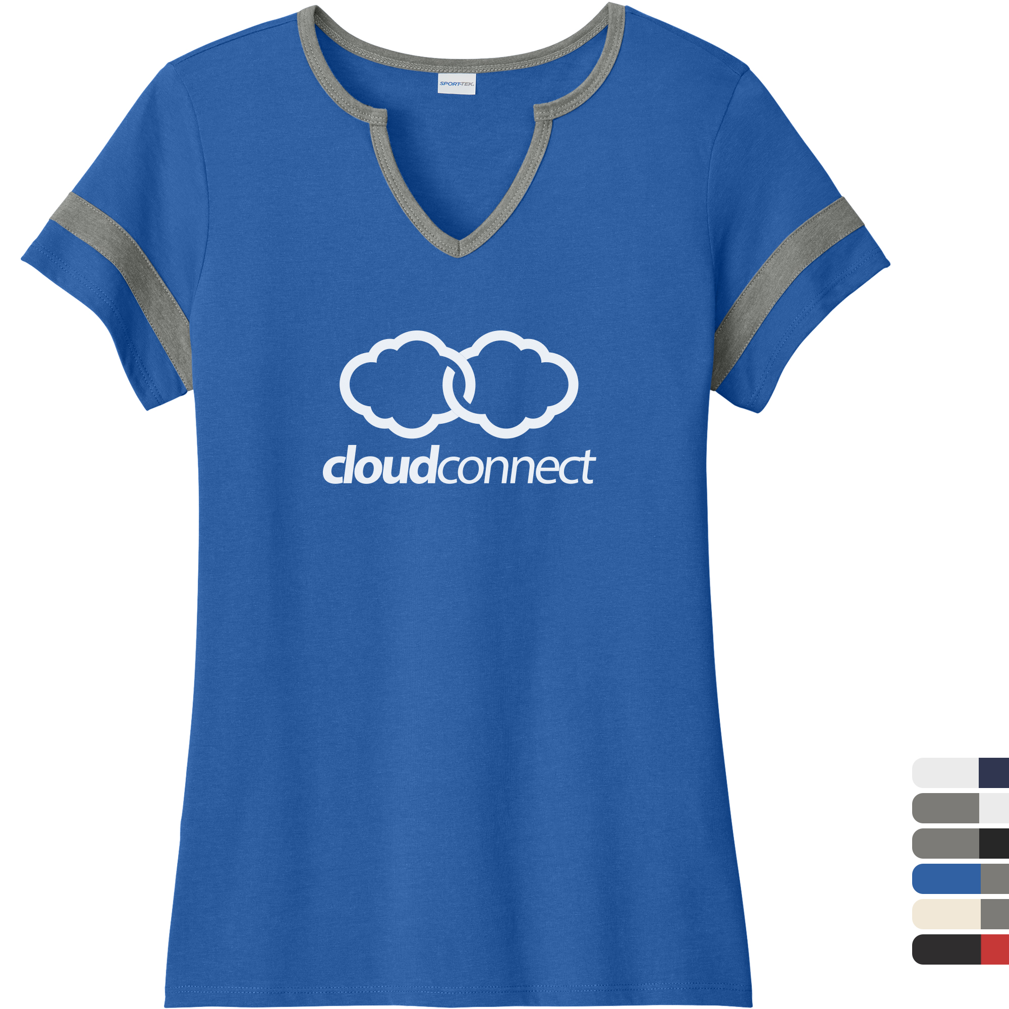 Product Photo 1 Sport-Tek® Halftime Cotton/Poly Notch Neck Ladies' Tee