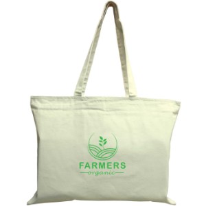 Basic Cotton Natural Zipper Tote Bag - SB2600