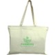 Basic Cotton Natural Zipper Tote Bag