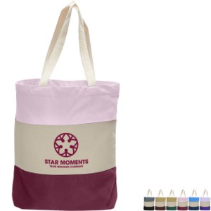 Cotton Canvas Tri Color Bag - SB2611