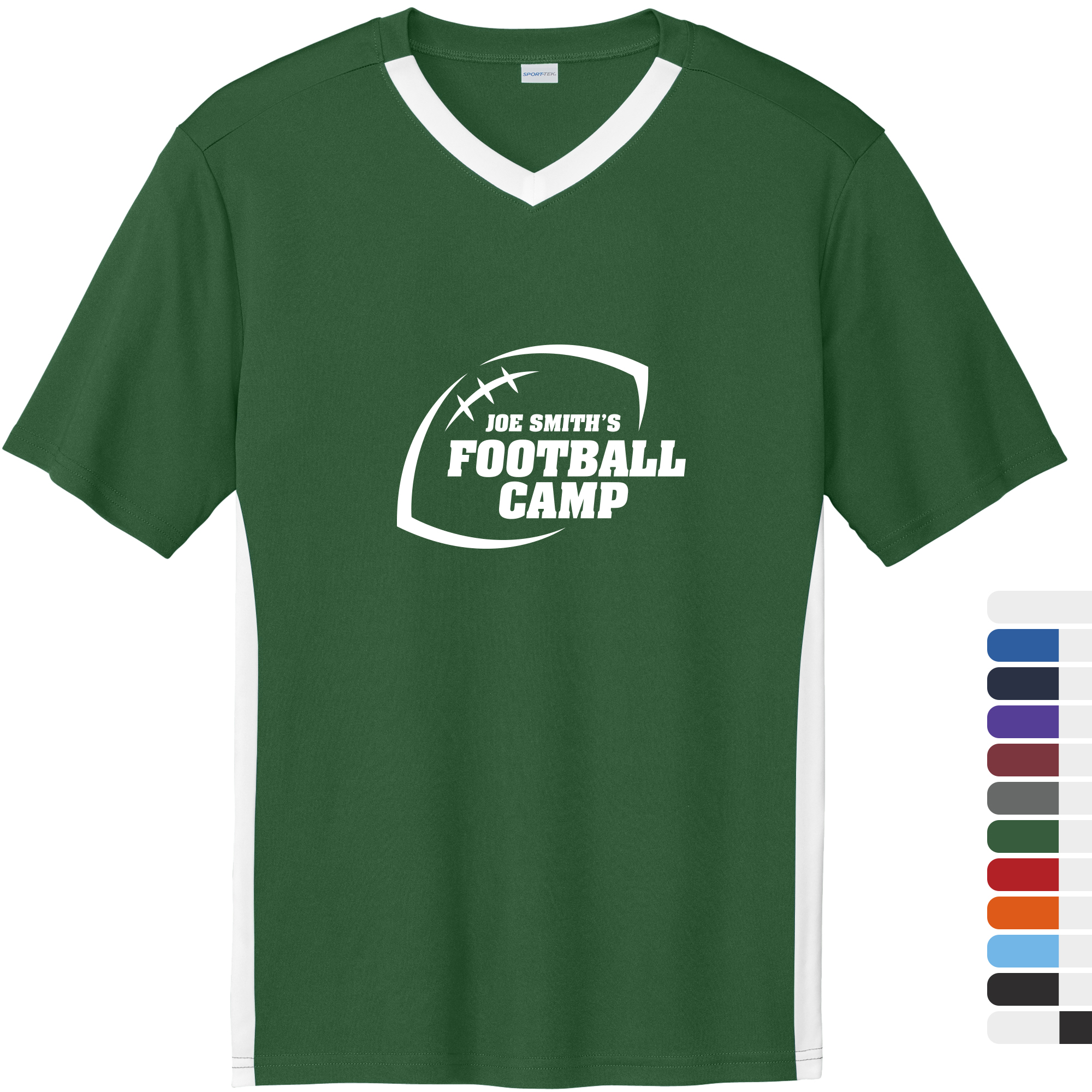 Product Photo 1 Sport-Tek® Competitor™ United Poly Unisex V-Neck Tee