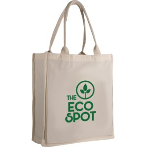 Natural Canvas Fancy Shopper Bag - SB2616