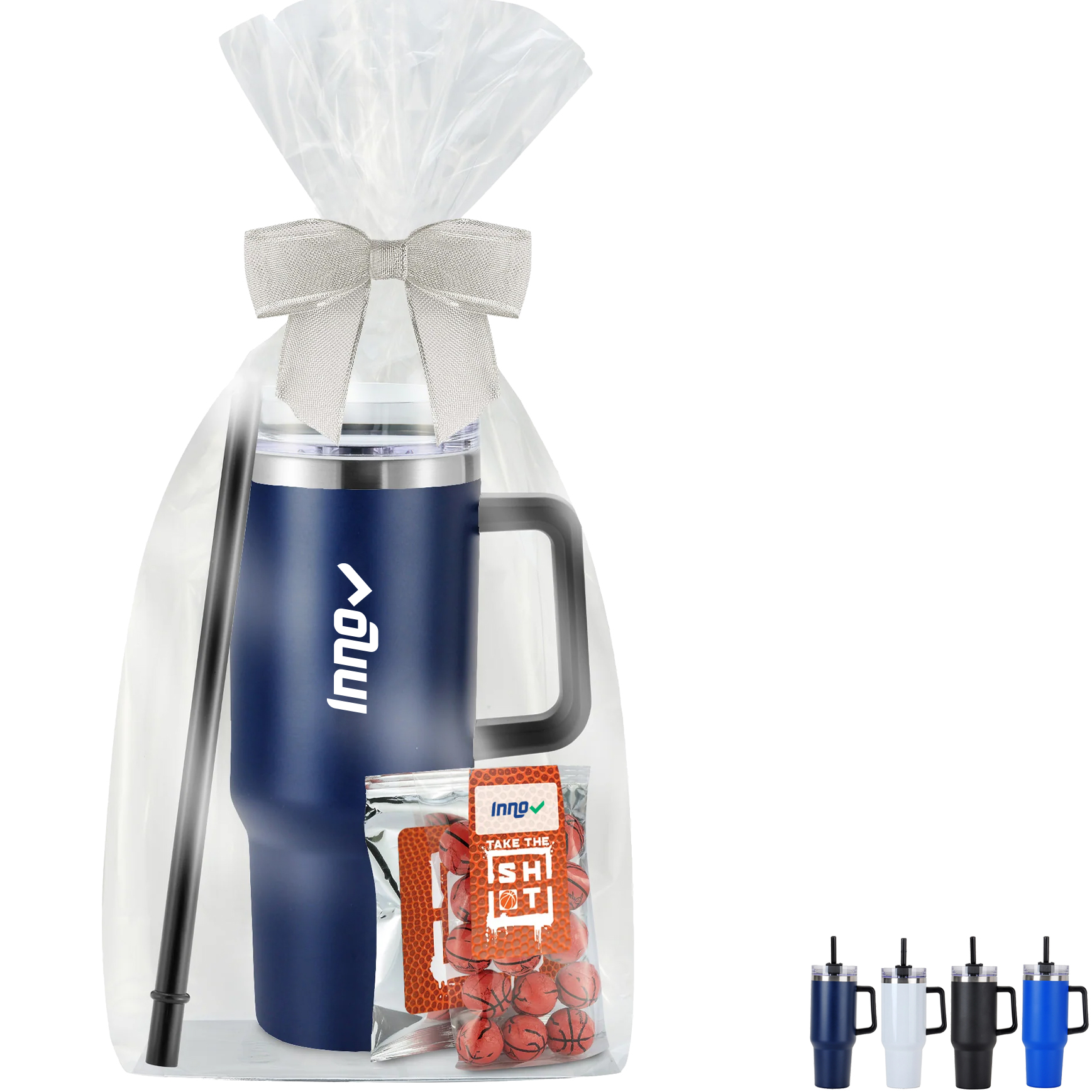 Product Photo 1 Chocolate Basketballs, Gatorade® Packet & Tapered Tumbler w/ Straw Gift Set