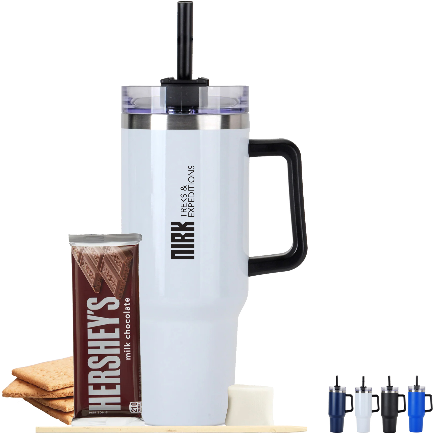 Product Photo 1 Two Servings S'mores Kit & Tapered Tumbler w/ Straw Gift Set