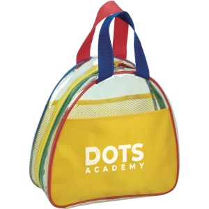 Kids Half Moon Clear Zippered Tote Bag - ZR1465