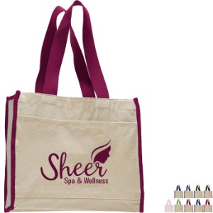 Colored Cotton Gusset Tote Bag - SB2634