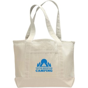 Deluxe Natural Cotton Shopping Tote Bag - SB2638