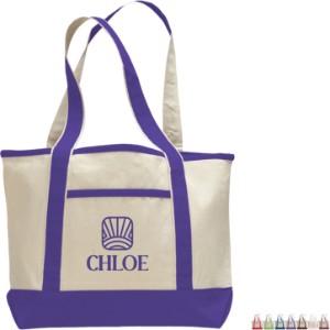 Deluxe Colored Cotton Shopping Tote Bag - SB2639