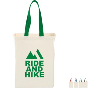 Cotton Canvas Grocery Bag with Colored Handles - SB2509