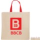 Cotton Tote Bag With Contrasting Web Handles