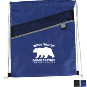 Combo Recycled Polyester Drawstring Bag - BT2303