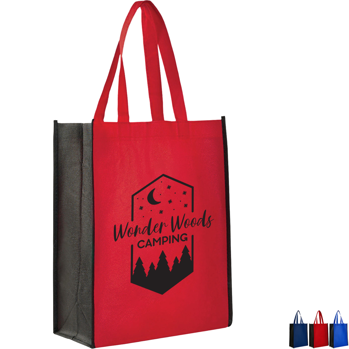 Product Photo 1 Non-Woven Two-Tone Tote/Book Bag