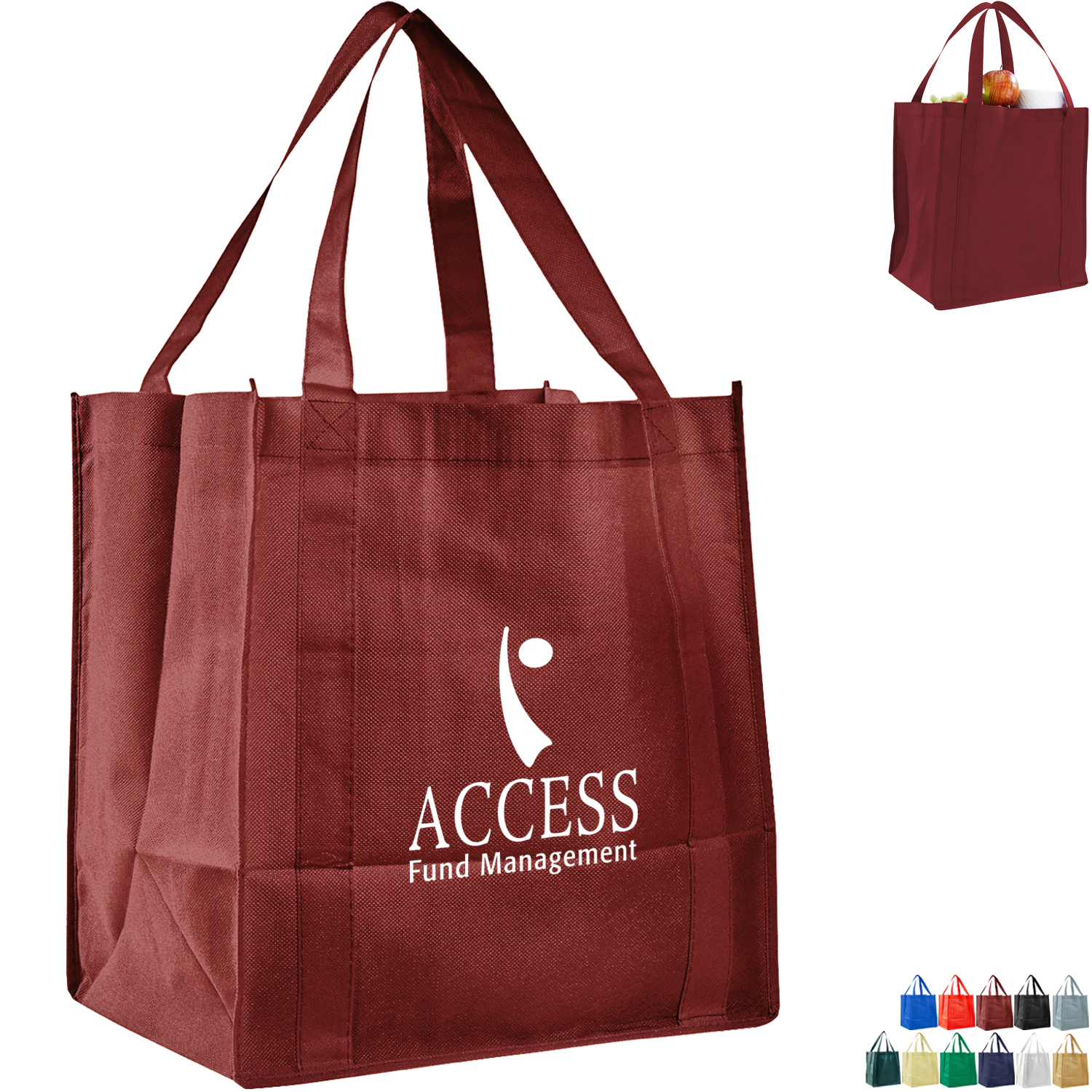 Product Photo 1 Colored Grocery Non-Woven Bag