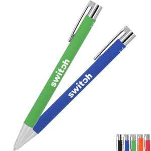 Maxi Recycled Aluminum Soft Touch Gel Pen - BT2180