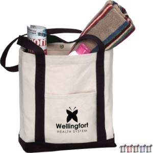 Cotton Two Tone Boat Bag - SB2654