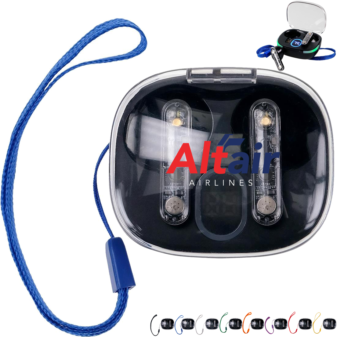 Product Photo 1 Light Up Display Lanyard Bluetooth Earbuds