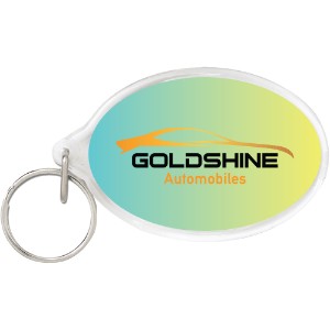 Oval Acrylic Key Tag - LL2705