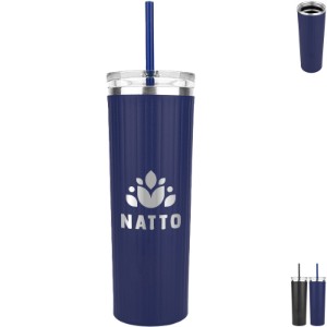 Zebra Tumbler with Straw Lid, 18 oz. - HH4311