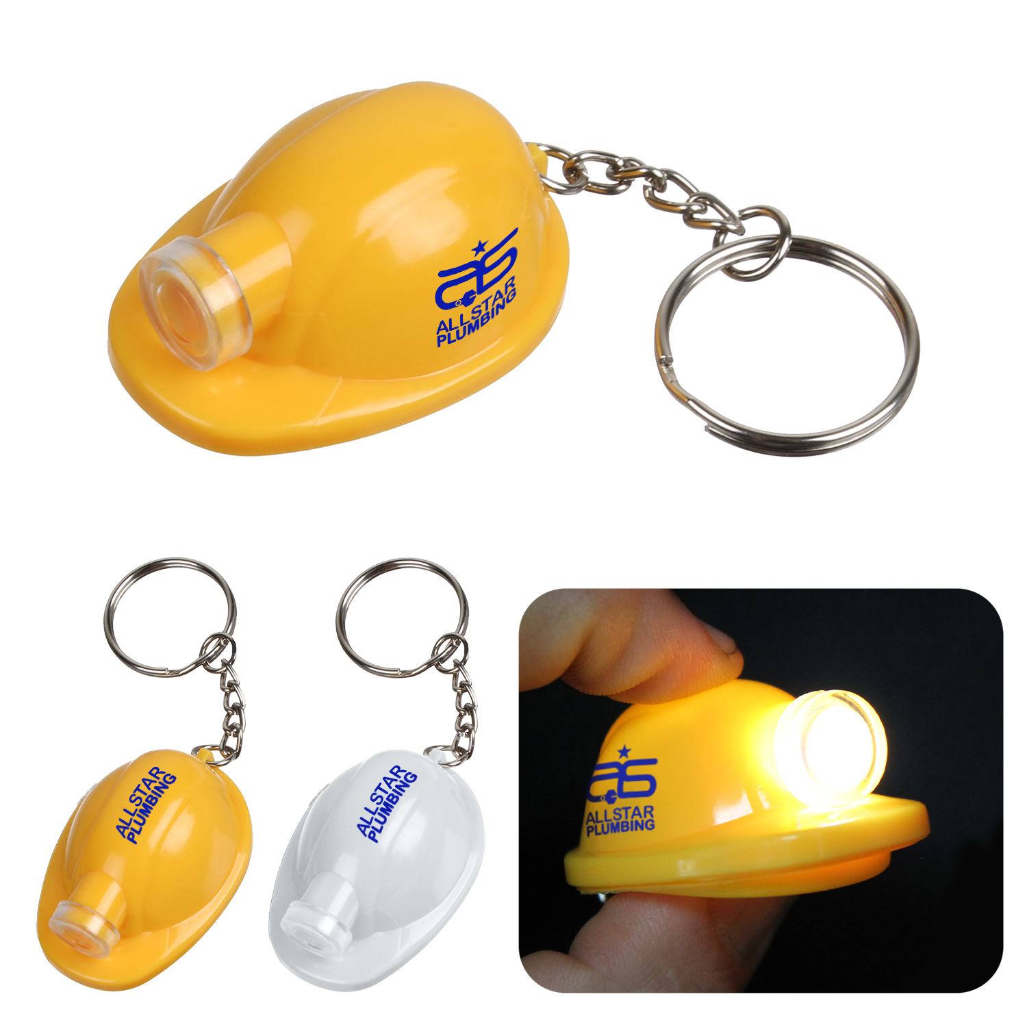 Product Photo 1 LED Hard hat Keychain Light
