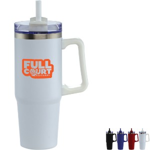 Andean Double Wall Vacuum Insulated Tumbler w/ Straw, 30oz. - GA1101