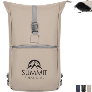 Brockton PU Leatherette Waterproof Backpack - HH4334