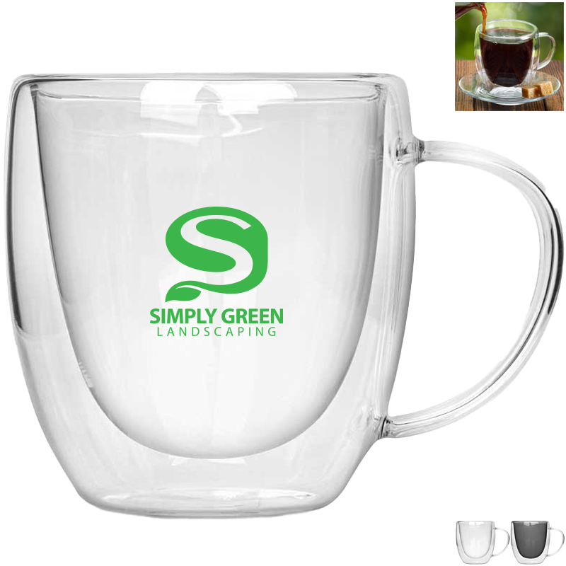 Product Photo 1 Double Wall Glass Mug, 8.5oz.