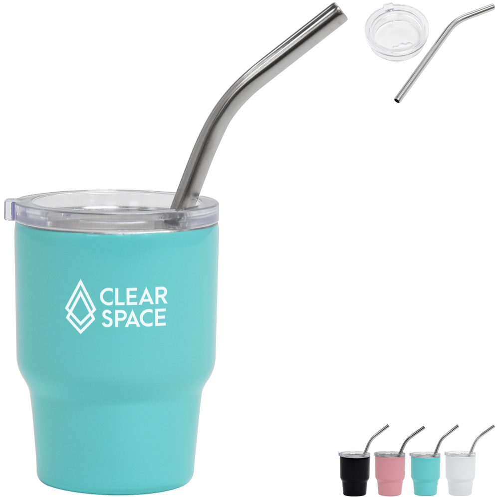 Product Photo 1 Mini Mate Stainless Steel Tumbler w/ Straw, 3oz.