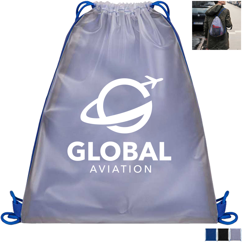 Product Photo 1 Frosty Poly Drawstring Backpack