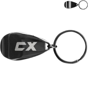 Gunmetal Apri Bottle Opener Key Chain - HH4391