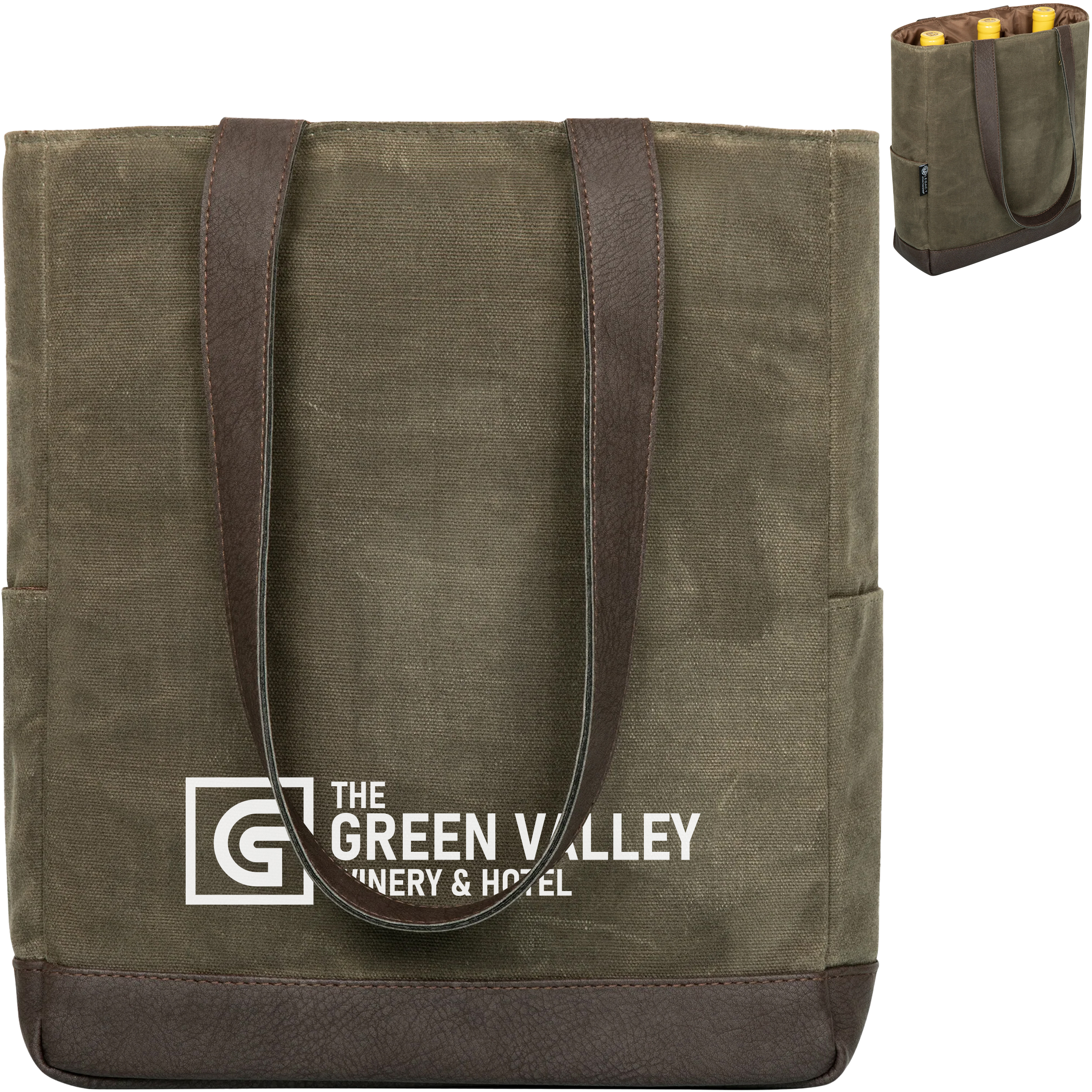 Product Photo 1 Three-Bottle Insulated Wine Cooler Bag