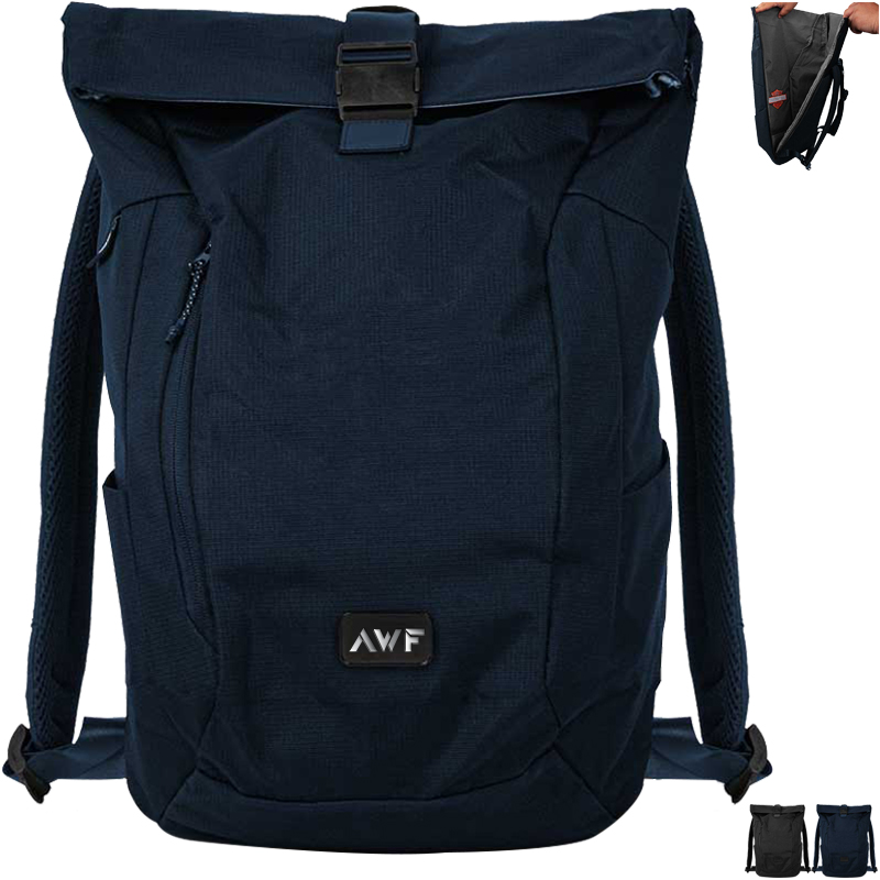 Product Photo 1 Waste2Gear Recycled Ocean Plastic Fabric Rollup Backpack