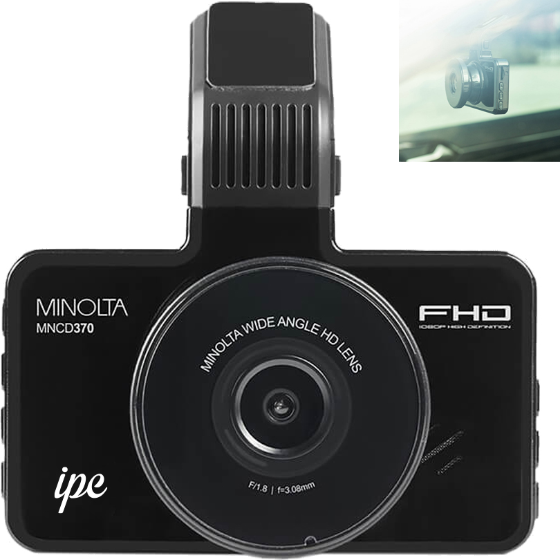 Product Photo 1 Minolta® 1080P Dash Cam w/ 3.0" LCD