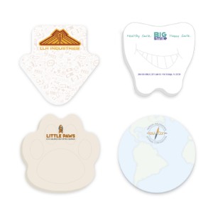 Souvenir® Sticky Note™Custom Shape Die Cut Pad, 3" x 3" 50 Sheet - KZ1600