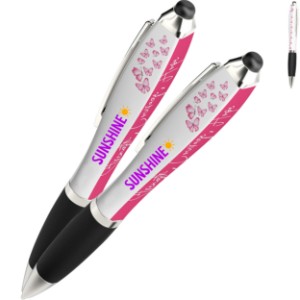 Squared Breast Cancer Awareness Design Twist Action Pen™ - UL1211