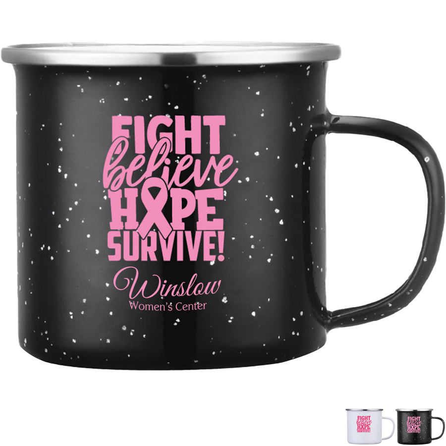 Product Photo 1 Breast Cancer Awareness Design Stainless Steel Mug, 16oz.