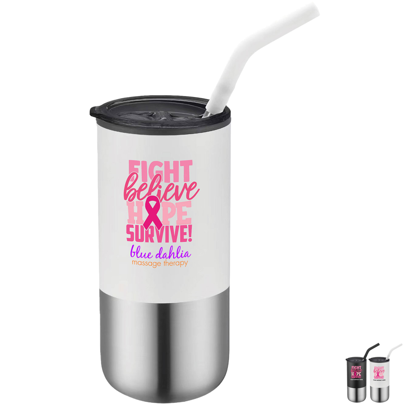 Product Photo 1 Breast Cancer Awareness Sipster Cup, 16oz.