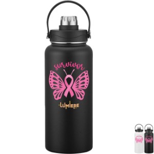 Breast Cancer Awareness Water Bottle, 34oz. - UL1217