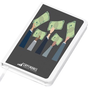 Financial Design Lined Page Jotter with Cardboard Finish - UL1227