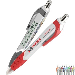 Squared Tropical Financial Design Retractable Pen - UL1230