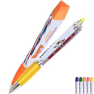 Hair Care Design Square Pen™ With Highlighter - UL1233
