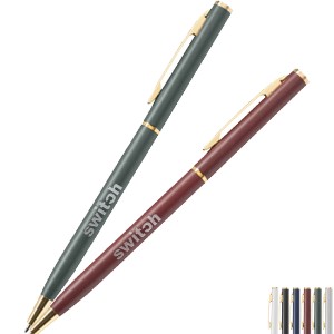 Slim Metal Gold Twist Pen - UL1253