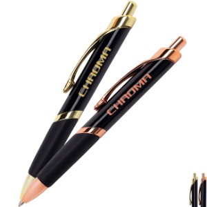 Tri Sided Metal Retractable Pen - UL1262