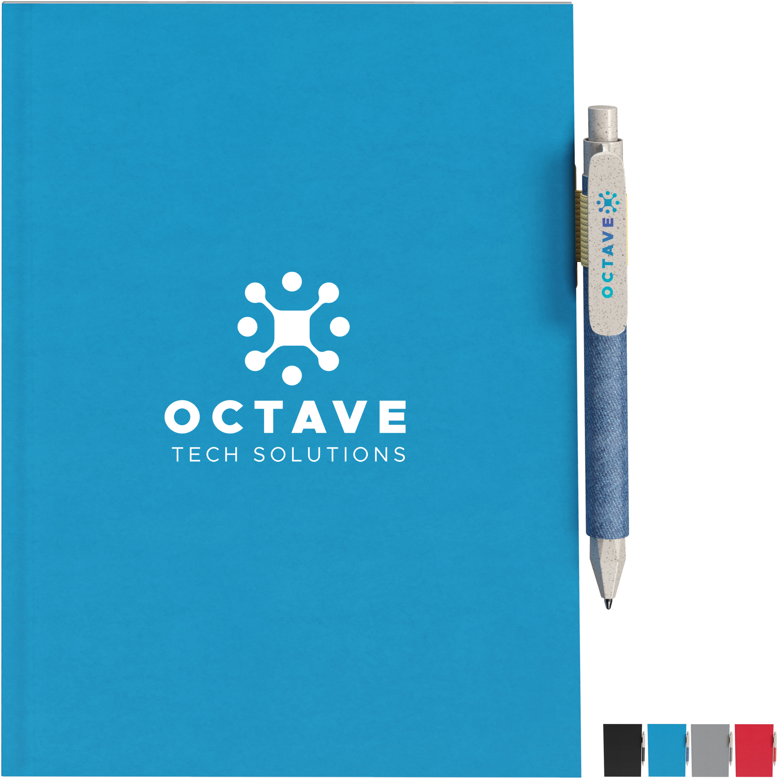 Product Photo 1 Eco All Day Bound Notebook & Pen, 6" x 9"