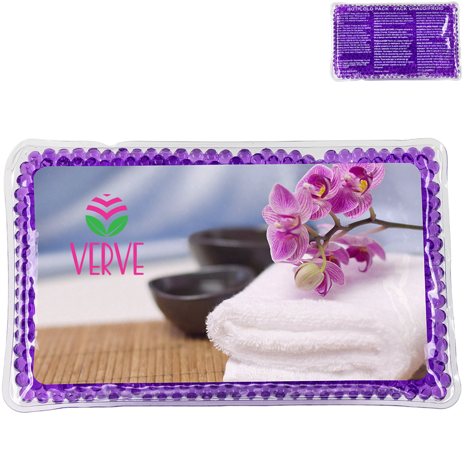 Product Photo 1 Treat Yourself Rectangle Large Aqua Pearls™ Hot & Cold Pack