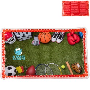 Team Sports Rectangle Large Aqua Pearls™ Hot & Cold Pack - AR1573