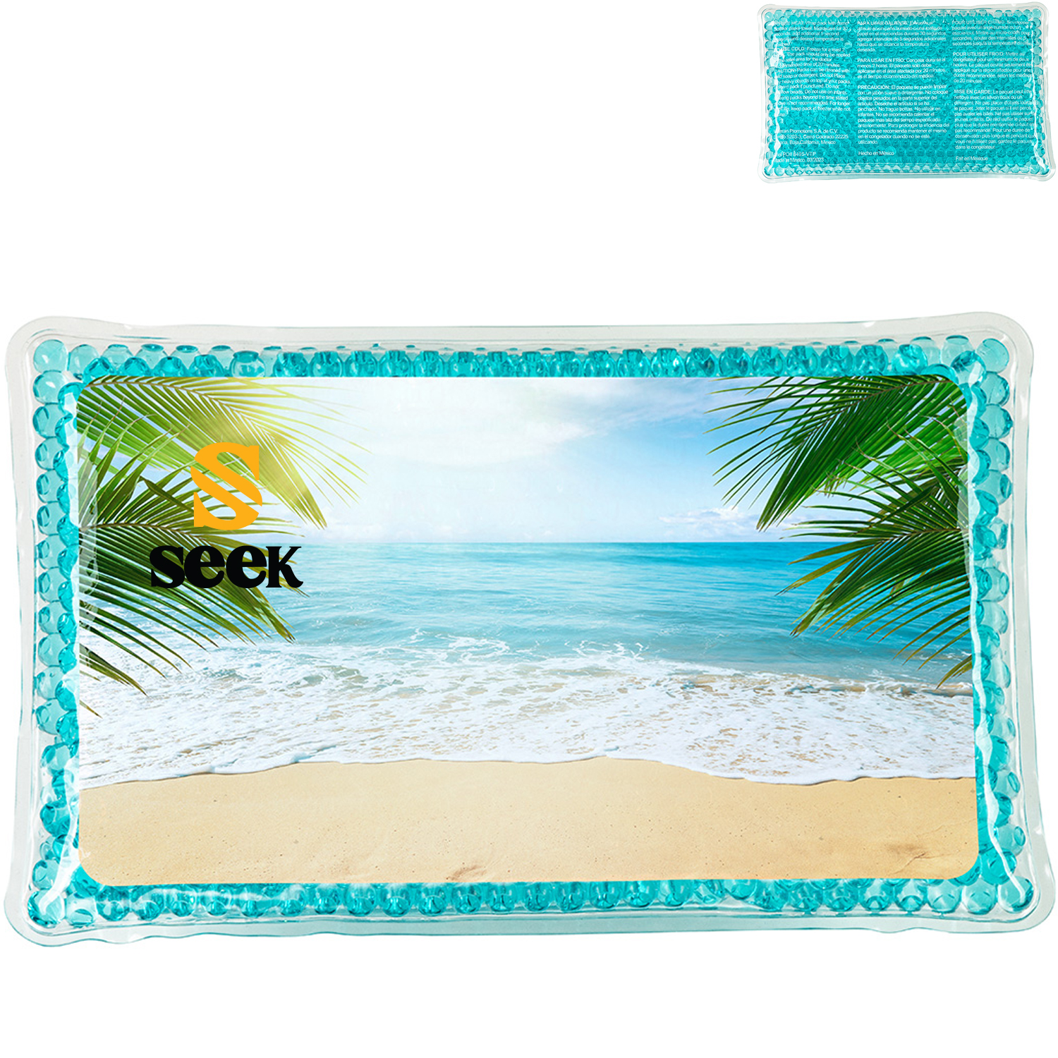 Product Photo 1 Tropical Breeze Rectangle Large Aqua Pearls™ Hot & Cold Pack