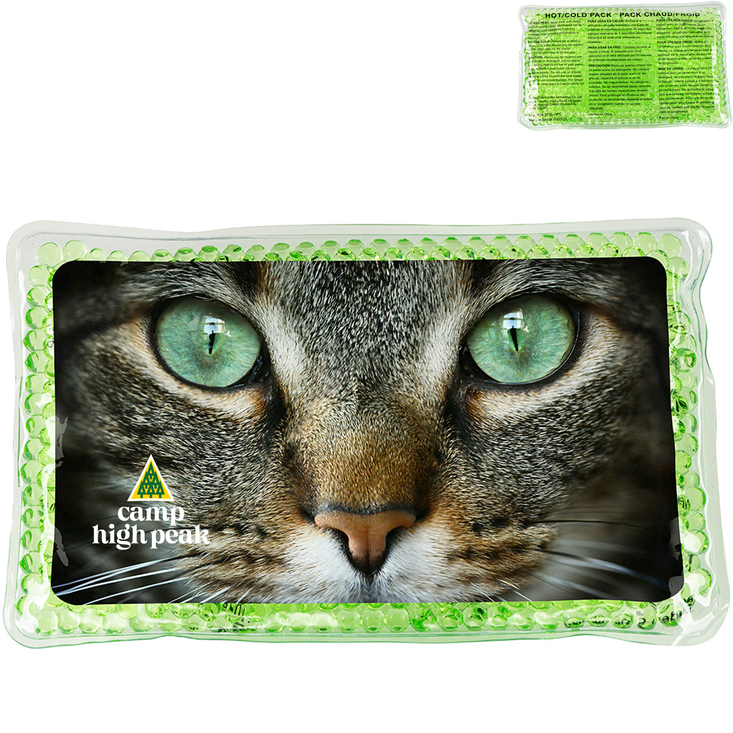 Product Photo 1 Cat Eyes Rectangle Large Aqua Pearls™ Hot & Cold Pack